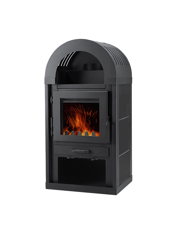 CL06-Wood Burning Stove With Log Box